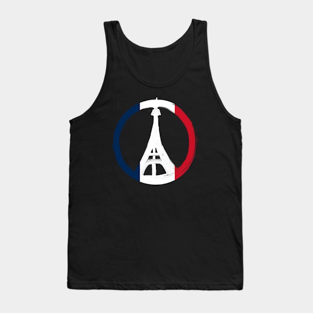 Pray for Paris flag Tank Top by Aldebaran